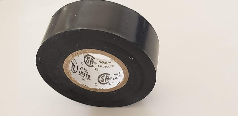 Electrical Tape 3/4" x 30' Pack of 5 ROLL, Black, Non Flame Retardant