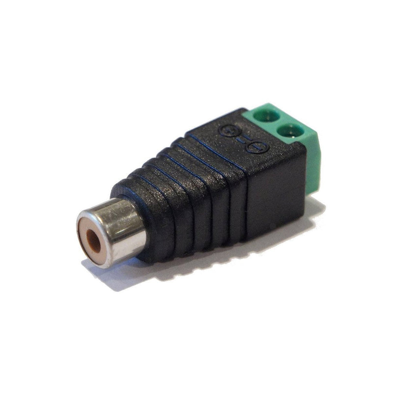 Lemoy Liimevvon 10-Pack Phono RCA Male and Female Plug to AV Screw Terminal Audio/Video Connector Adapter (5 Male & 5 Female)
