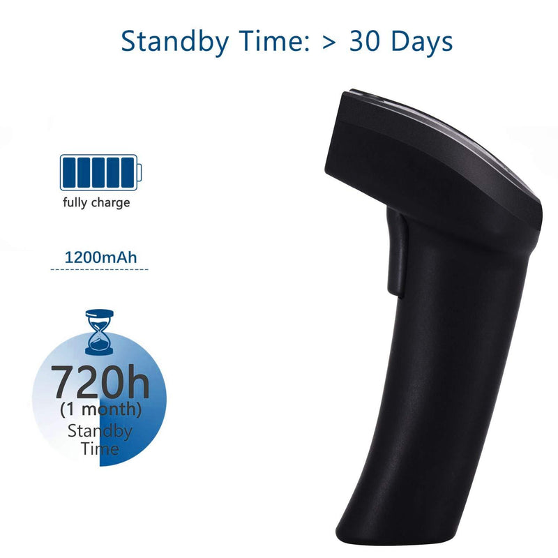 Barcode Reader Scanner,Symcode USB Laser Wired Scan Handheld Bar Code Reader Scanner Small and Exquisite Black MJ-1400-wired