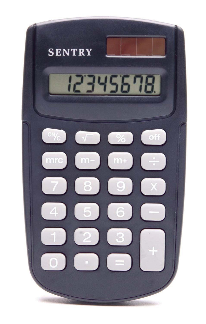 Sentry Dual-Power Calculator (CA338) Black