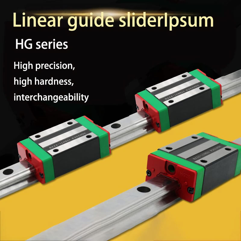 ThgivingStore HGH20CA Bearing Blocks Slider, for HGR20 Linear Slide Rail, HGH20 CA Linear Guide Slider CNC Parts for Linear Rails