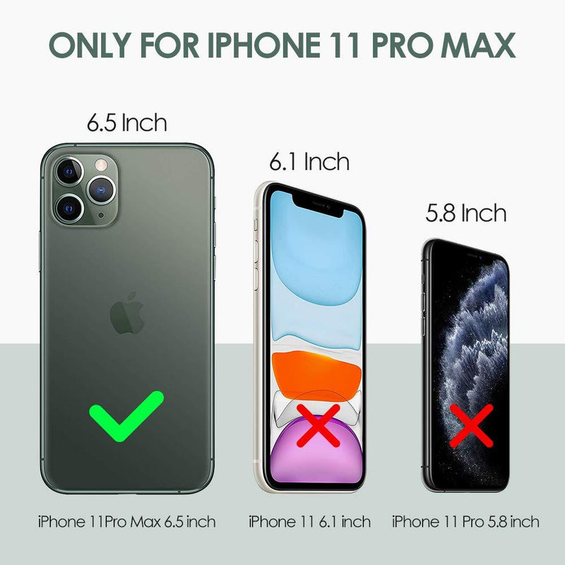 NEWDERY Battery Case for iPhone 11 Pro Max, 10000mAh Portable Protective Charging Case Extended Rechargeable Battery Power Bank for 6.5 Inch iPhone 11 Pro Max (Black)