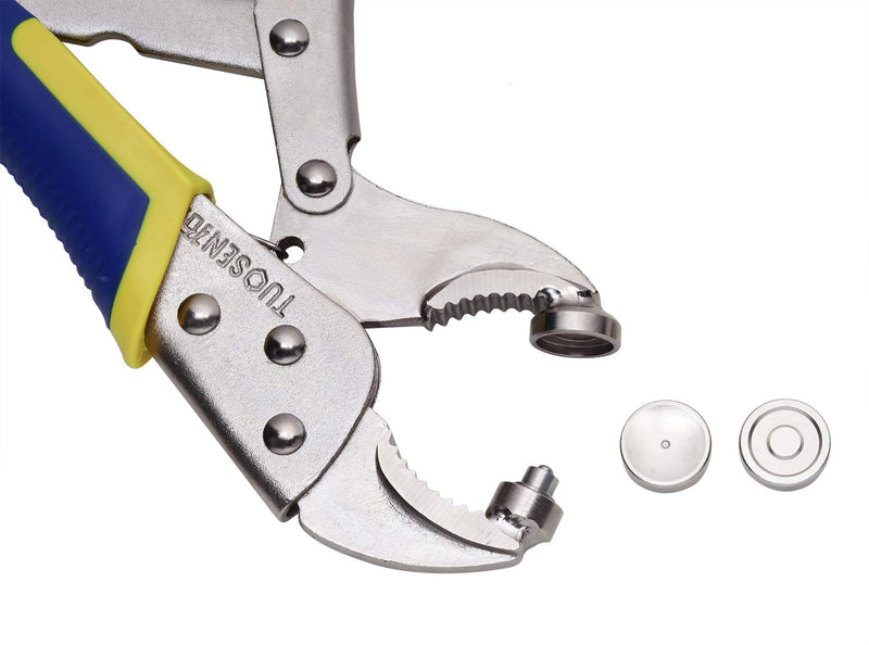 【Upgraded version】Snap Pliers Fastener Tool Kit Snap Installation Set Hand Tools for Fastening, Replacing Metal Snaps, Repairing Boat Covers, Canvas, Sewing, Tarps - YZS Blue