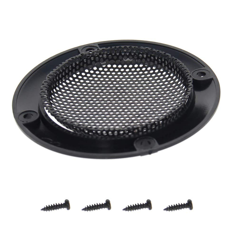 Fielect 1 Pcs 2.5inch /66mm Black Metal Trim Speaker Grill Mesh Decorative Circle Woofer Guard Protector Cover Audio Accessories