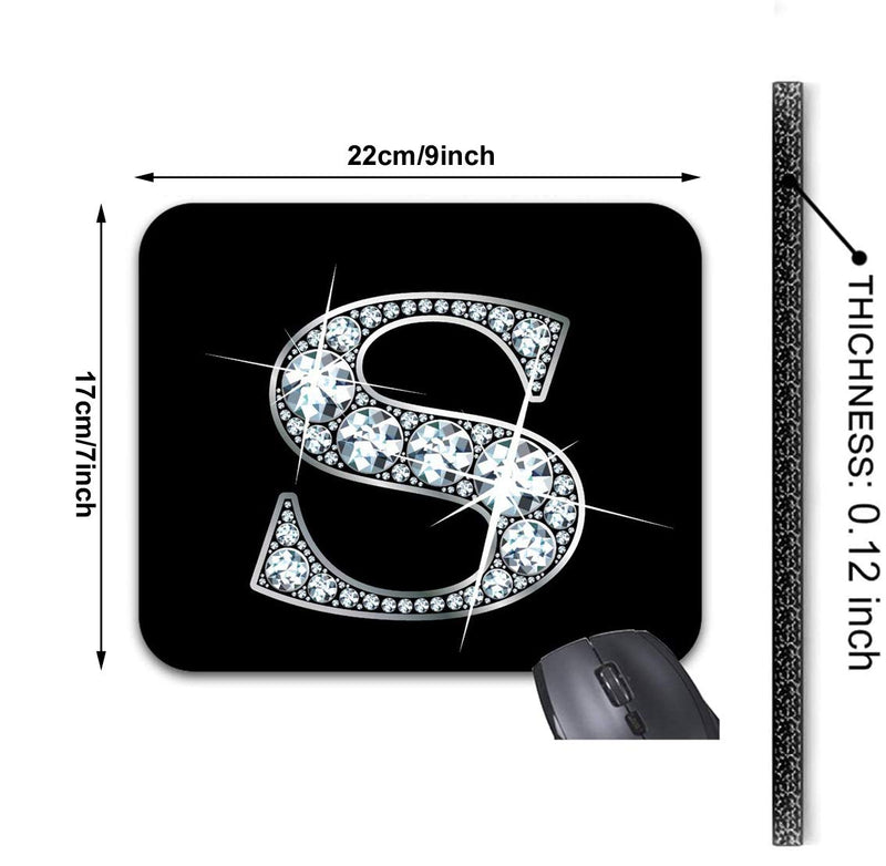 Gorgeous S Diamond Bling Mouse Pads Stylish Office Accessories(9 x 7.5inch) 9 X 7.5"