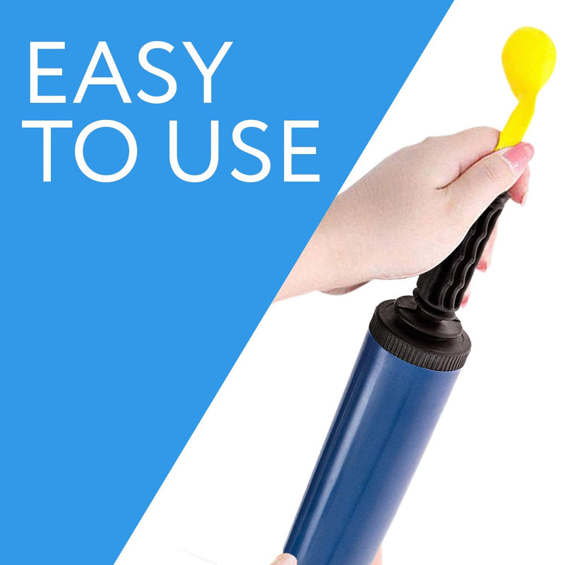 (2) Two-Way Hand Air Pumps for Exercise Balls, Balloons, Yoga Balls, Pool Floats, Balloon Pumps- Inflate 2X as Fast!