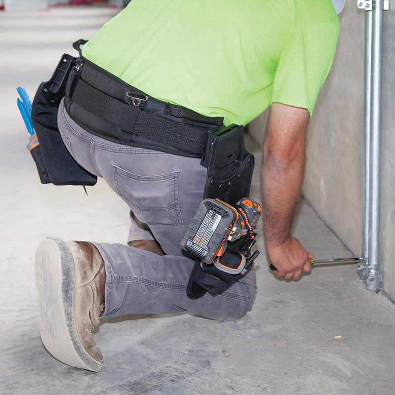 Klein Tools 55917 Tool Pouch, Tradesman Pro Modular Drill Pouch with Belt Clip works with Klein Click Lock Modular Wall Rack and Tool Belts