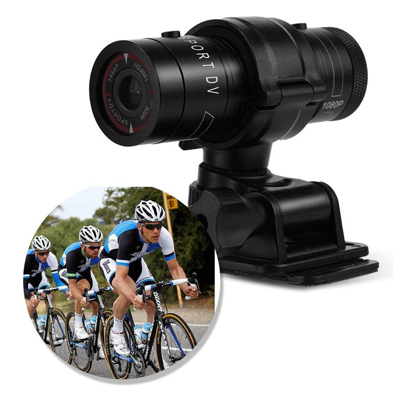 Sport Action DV Camera, Mini Portable Full HD 720P Audio Camera with Mic, IPX-4 Waterproof Bike Car Camera for Outdoor Sports (Black)