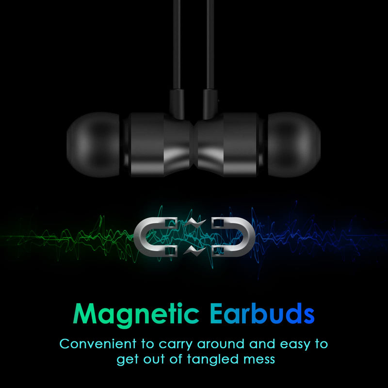 PALOVUE USB C Headphones Earbuds, in-Ear Type C Magnetic Earphones with Microphone Compatible with Samsung Galaxy S22 S21 Ultra S20 FE Note 20 10, Google Pixel 7 6 5 4, One Plus 9 8 7T, Black USB-C Connector