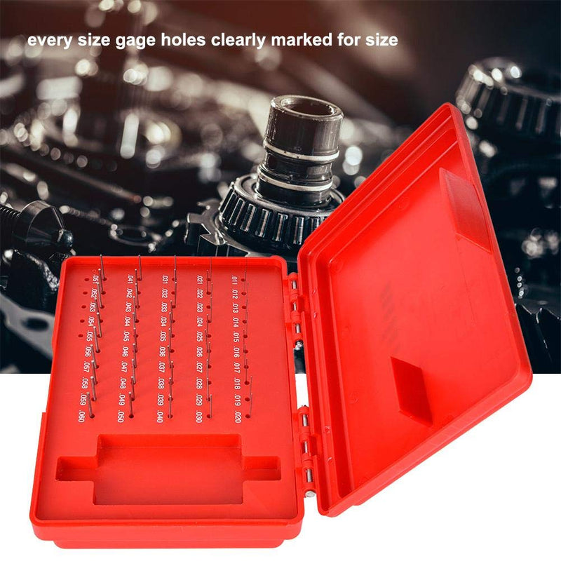 Pin Gage Set, 50Pcs/Set M0- 0.011-0.060 inch Steel Plug Pin Gage Set 0.0002 inch Precision