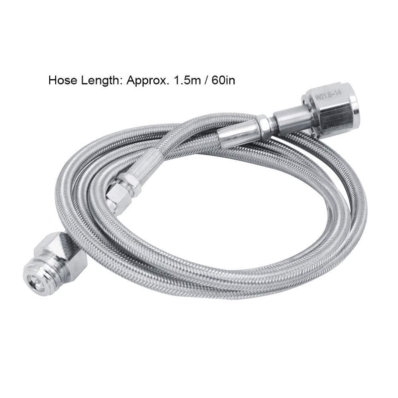 External hose, 1.5 m, 60 inches for Soda Club adapter kit for external hose CGA320 connection(TR21-4,W21.8-14)