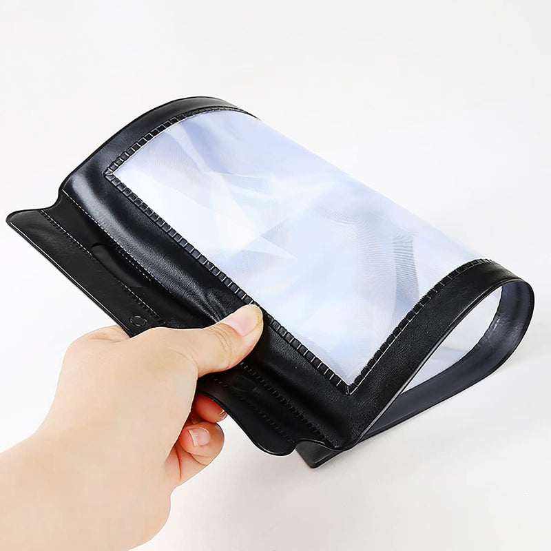 WJINNG Magnifier Full Page Reading Magnifier 3X Magnifying Power Large Sheet Magnifying Glass Reading Aid Lens Fresnel for Books Menus Newspapers Improve Elderly Poor Eyesight for The Elderly Gift