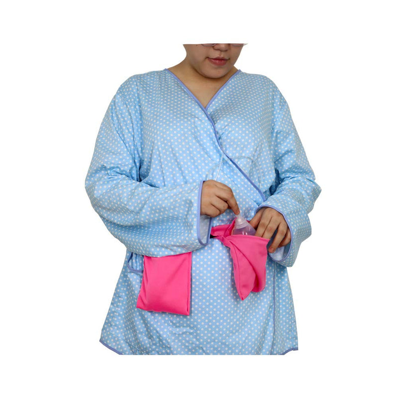 Yesito Mastectomy Drainage Pouch and Shower Support Adjustable Comfort (Pink)