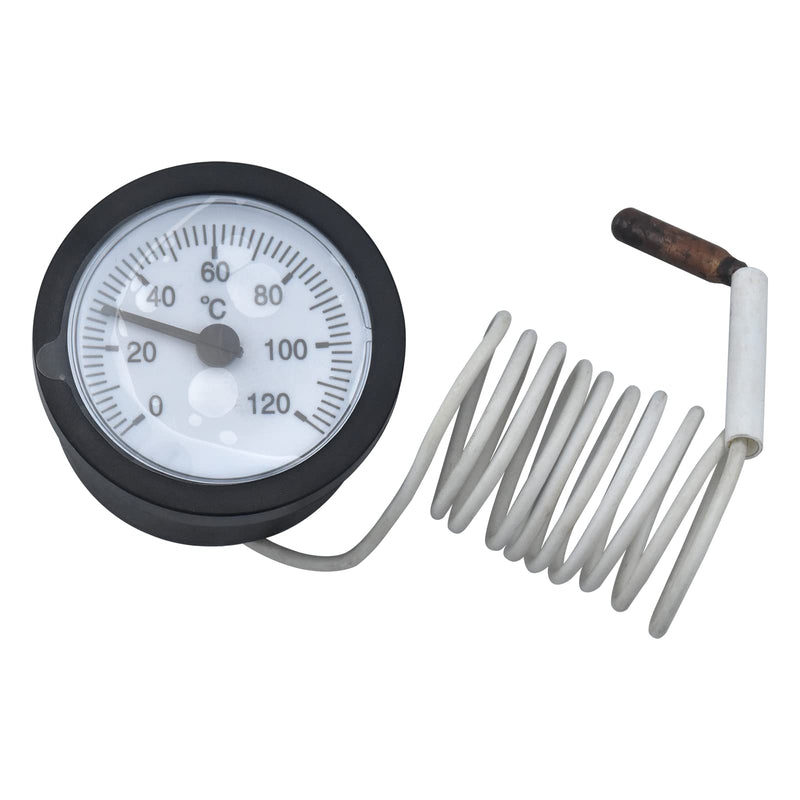 Aiyomi capillary thermometer thermometer with sensor capillary temperature measuring device measuring gas liquid and steam 0-120 ° C