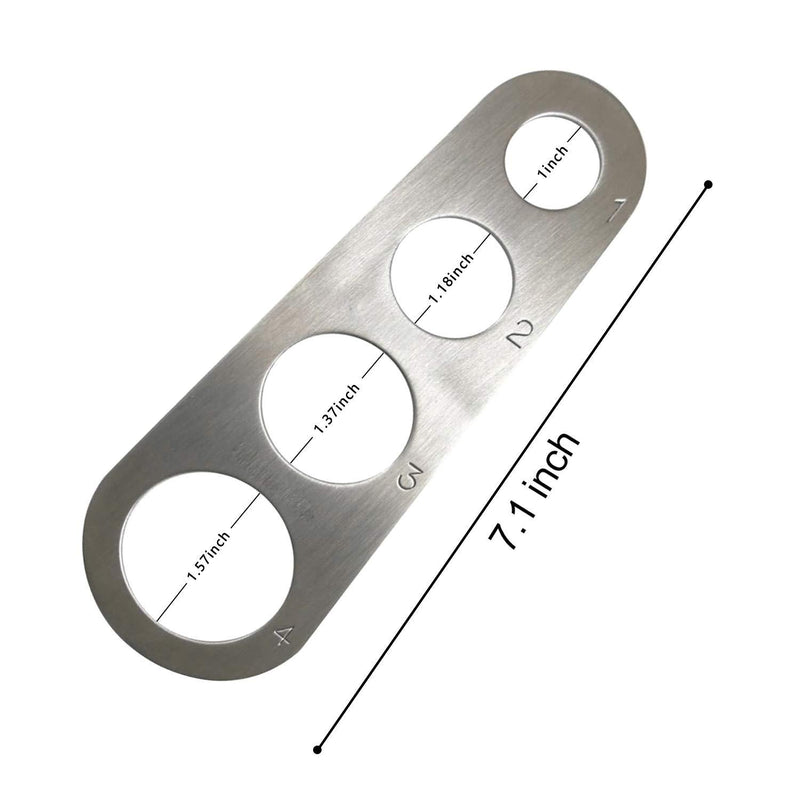 Groupcow Stainless Steel Spaghetti Pasta Measure (Silver)