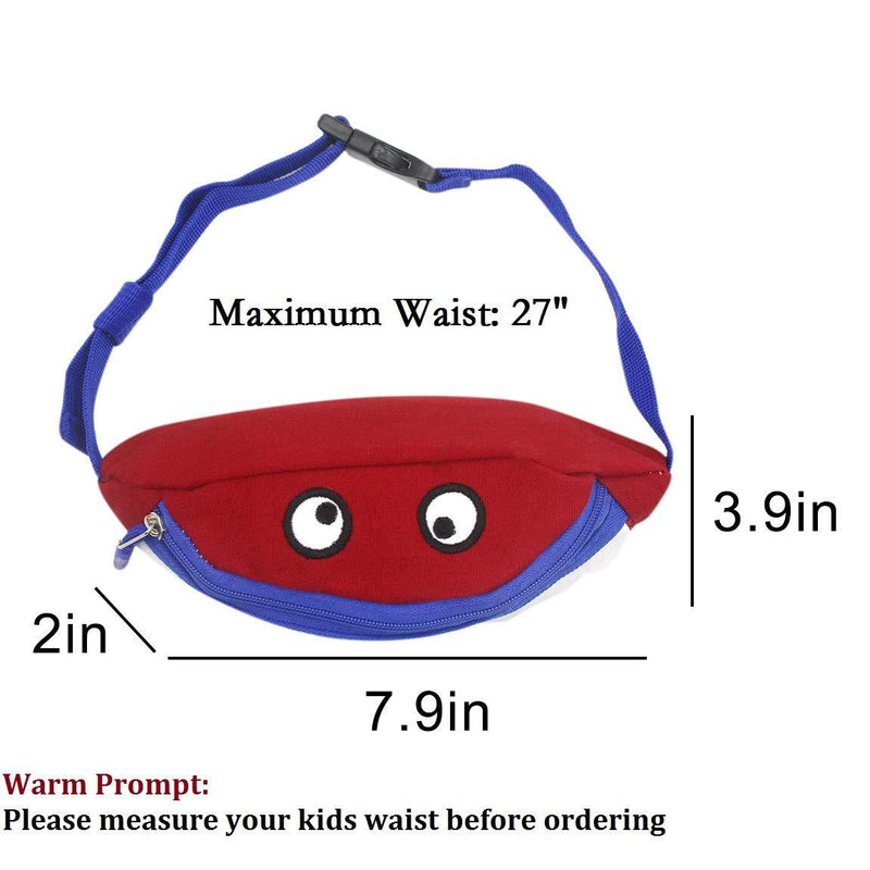 Toddler Baby Mini Fanny Pack Kids Sports Running Purse Waist Pack Belt Bum Bag Red