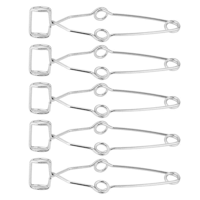 5Pcs/Set Spring Test Tube Steel Clip Clamp Holder Testing Tube Holder Laboratory Experiment Tool Length 14.5cm / 5.7in