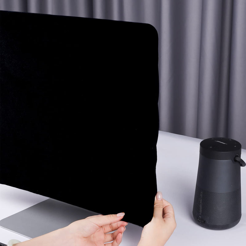 GBOLE Monitor Dust Cover Compatible with iMac 27 inch or All-in-One Computer Anti-Static Dustproof LCD Panel Case Computer Screen Protective Sleeve Desktop and TV Black (27 inch Monitor Dust Cover Grey ) 27 inch Monitor Dust Cover