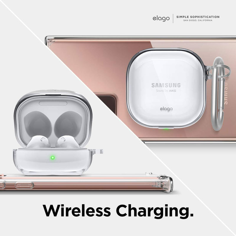 elago Clear Case Compatible with Samsung Galaxy Buds 2 Case (2021) / Galaxy Buds Pro Case (2021) / Galaxy Buds Live Case (2020) - TPU Cover [Crystal Clear]