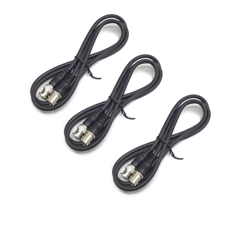 BeElion 4 in Pack 1.6ft/20" BNC Male to Female CCTV Extension Coaxial Line Cable