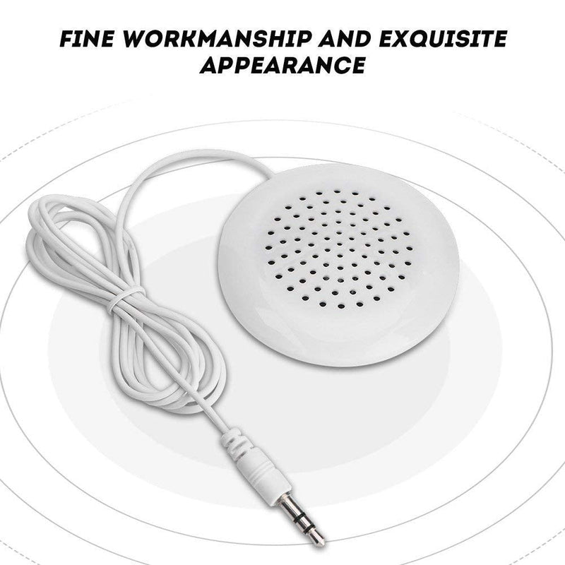 Mini Speaker, 3.5mm DIY Portable Pillow Speaker with Stereo Sound HiFi Speaker for MP3, MP4, CD Player, Mobile Phone and More.