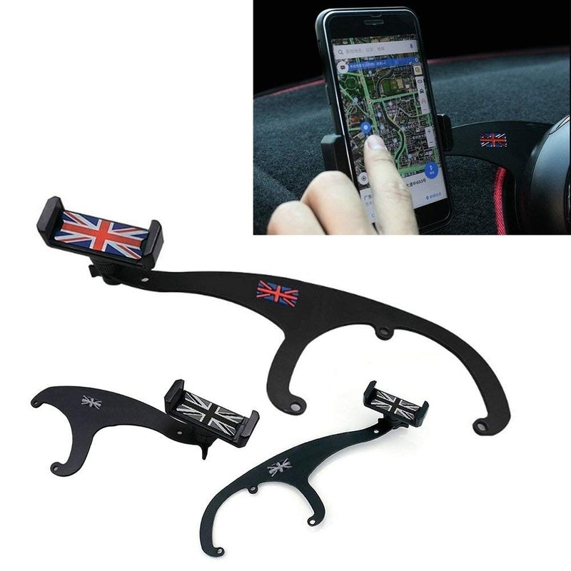 Phone Mount Cell Phone Cup Holder with 360° Rotatable Car Cradle for Cooper R55 R56 Smartphone Support Basket R55 R56 LEFT DRIVE GREY