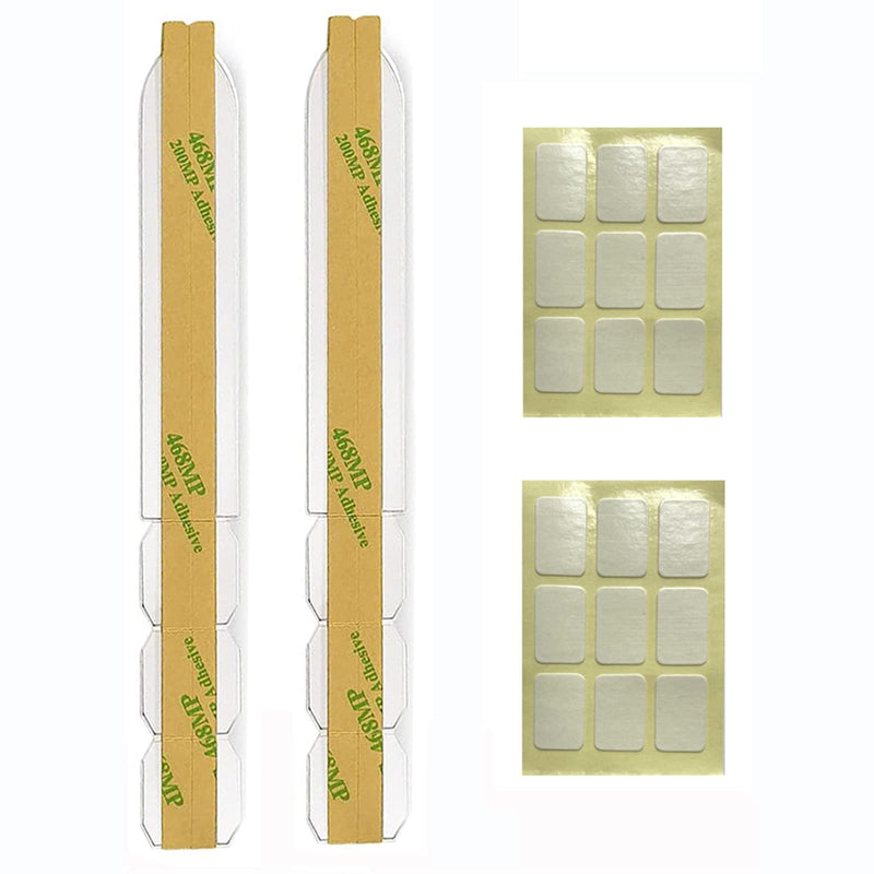 ACONETMAX Privacy Screen Filter Adhesive Strips,Slide Mount Tabs and Double-Sided Tape for Computer Monitors and Laptops - Replacement Kits Adhesive Strips and Slide Mount Tabs