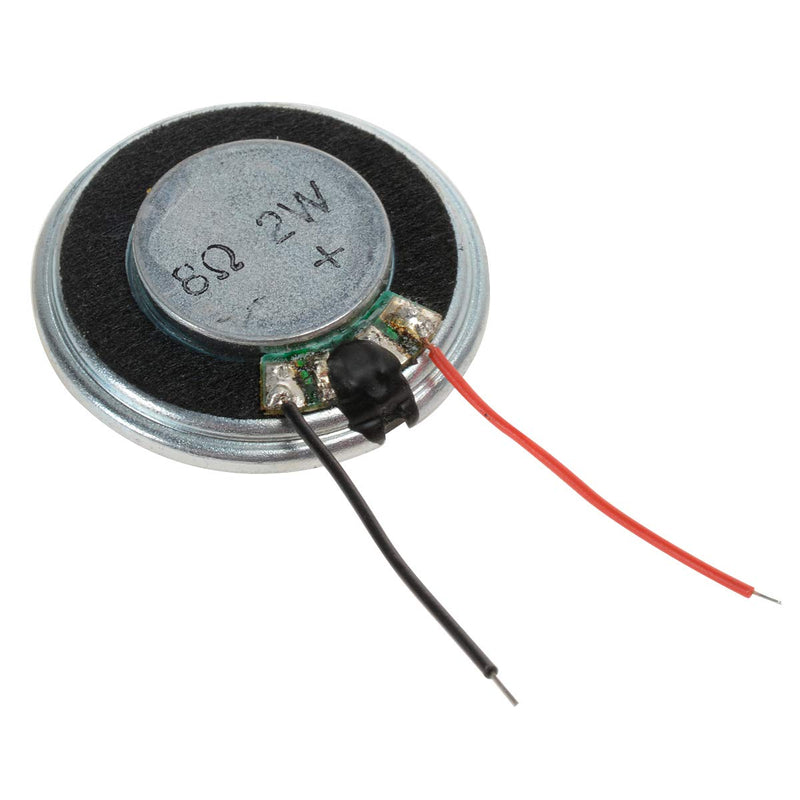 YXQ 2W 8 Ohm Micro Internal Speaker Magnet Loudspeaker 28mm Dia Round Metal Shell Wire DIY Slim PC Laptop(4Pcs)
