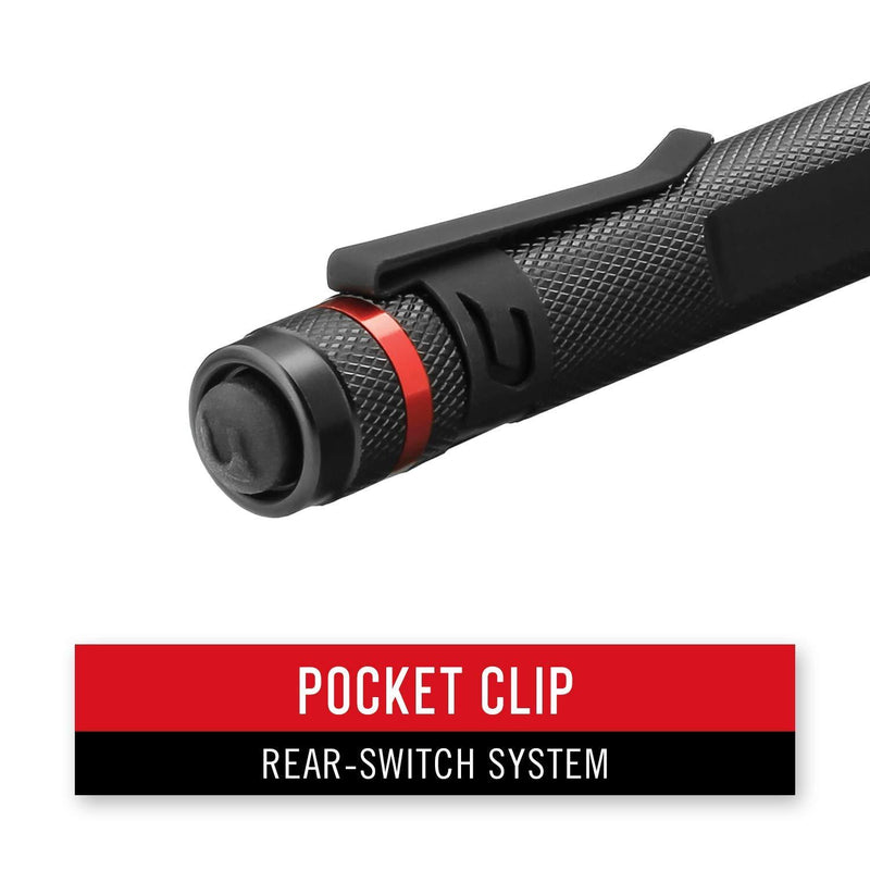 Coast G20 Inspection Beam LED Penlight with Adjustable Pocket Clip and Consistent Edge-To-Edge Brightness, Black, 54 lumens