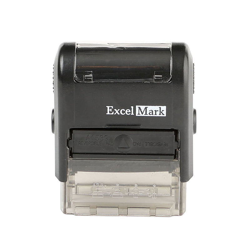 Media Mail Self Inking Rubber Stamp - Red Ink