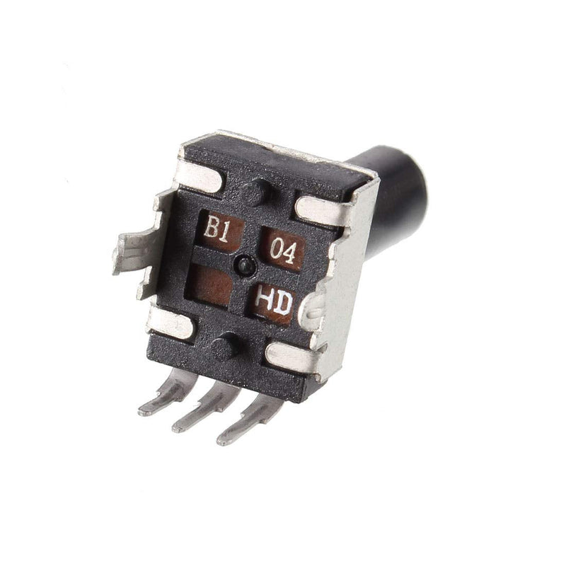 uxcell Carbon Film Potentiometer 100K Ohm Variable Resistors Single Turn Rotary Half Shaft D Type D Type Design 5pcs