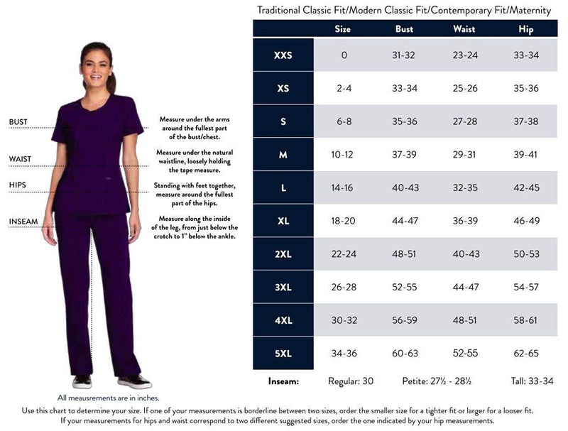 Cherokee Workwear Revolution Women's Mid Rise Moderate Flare Drawstring Scrub Pant XX-Small Petite Black