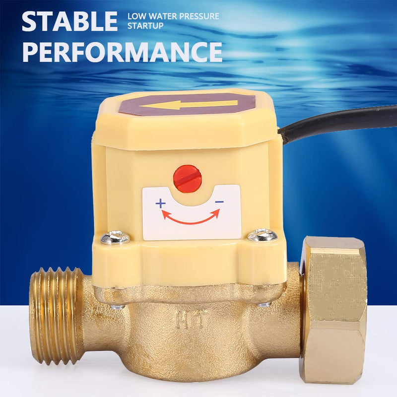 Wate Flow Sensor Switch G3/4-G1/2W Adjustable Flow Control Switch 220V Automatic Flow Switch Yarn Flow Sensor Switch Control