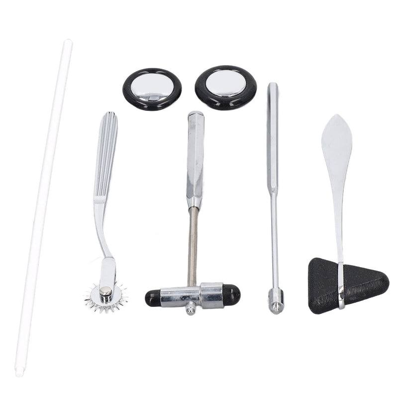 Neurological Reflex Hammer 5-Piece Neurological Hammer Set Made of Stainless Steel, Multifunctional Portable Reflex Hammer for Examining the Nervous System