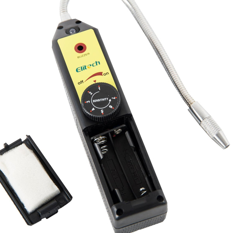 Elitech WJL-6000 Freon Leak Detector Halogen Leak Detector Refrigerant Gas HVAC R22 R410A R134A R1234YF CFCs HCFCs HFCs Detector High Accuracy Halogen Sensor WJL-6000