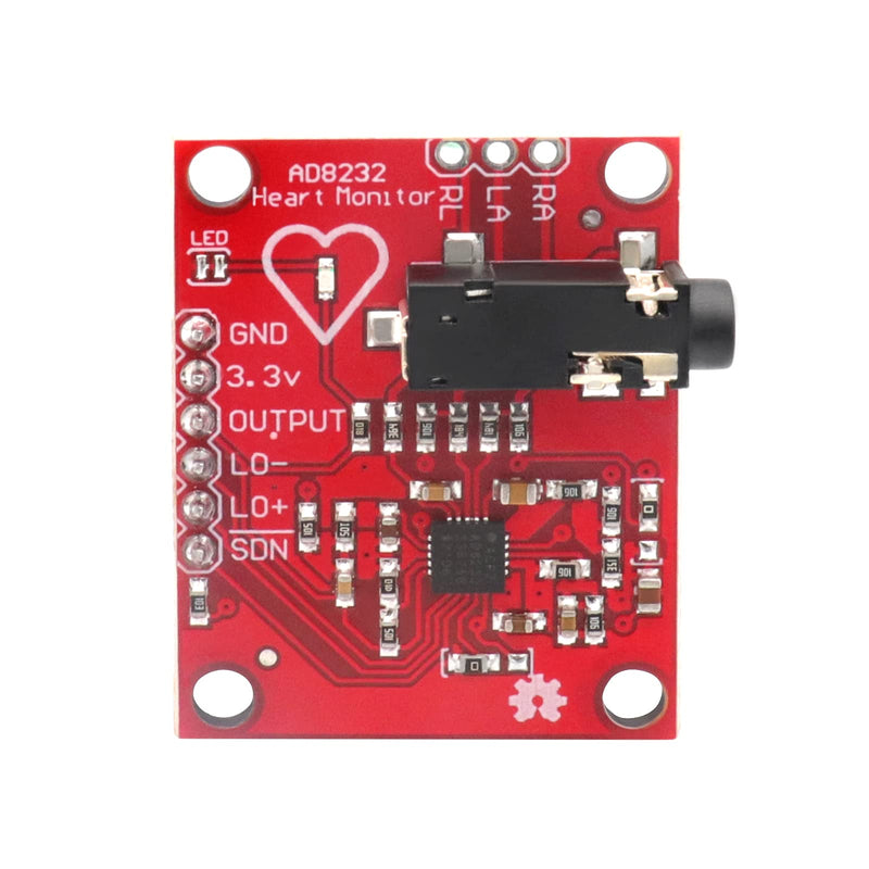ICQUANZX ECG Module AD8232 ECG Measurement Pulse Heart Rate Sensor Module Kit ECG Monitoring Sensor for Arduino with Dupont Cable