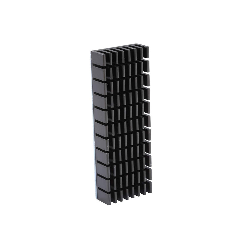 Awxlumv 2Pcs Small Heatsink 2.8 x 1 x 0.4 Inch / 70 x 25 x 10 mm with Pre Thermal Conductive Tape Aluminum Cooler for PCB Device LM2596 2577 2587 and Cooling LED IC Chips CPU GPU VGA 2.8x1x0.4 inch