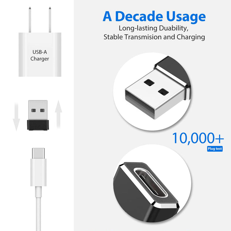 [4-Pack] USB C Female to USB Male Adapter, USB2.0 A to USB C Adapter, Wansurs One-Sided SuperSpeed Data Sync & Fast Charging - Compatible with Laptop, PC, Charger, Power Bank, Quest Link (Black)