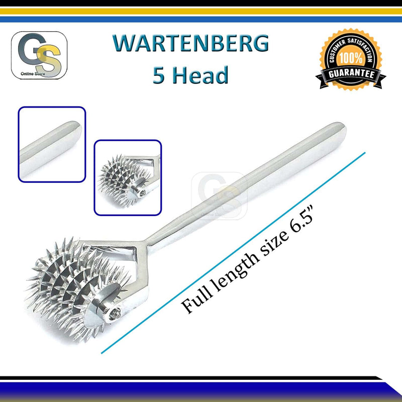 WARTENBERG NEUROLOGICAL PIN Wheel 5 Head Diagnostic G.S Instruments