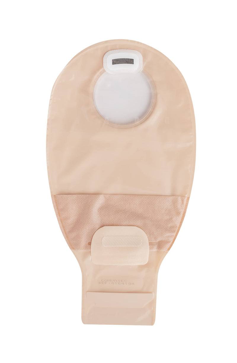 ConvaTec 416416 Natura 12" Drainable Pouch, 1 Sided Comfort Panel, Tail Closure, Filter, Transparent, 1-3/4" Flange, Pack of 10