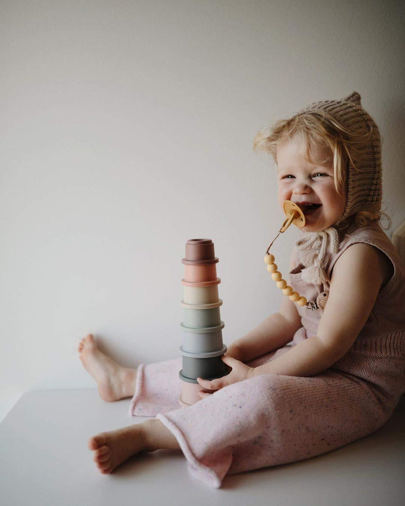 mushie Stacking Cups Toy | Made in Denmark (Original) Original