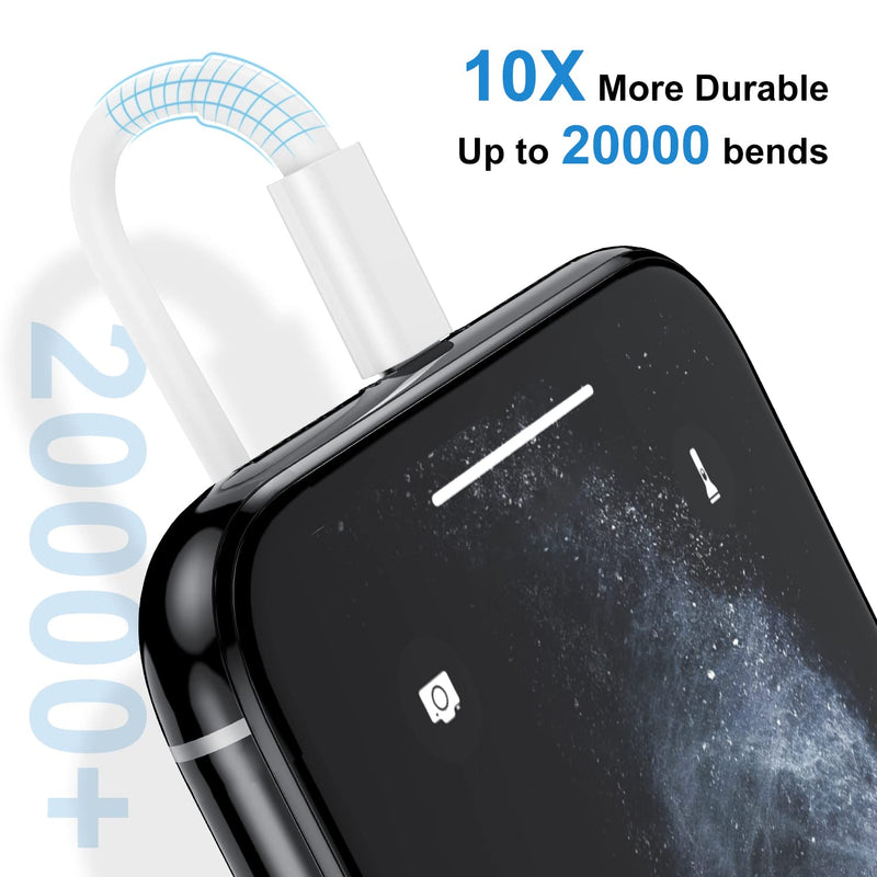 [Apple MFI Certified] iPhone Charger Cable 10 Ft, QZIIW 2Pack Long USB A to Lightning Cable 10 Feet,Apple Charging Power Cord 10 Foot for iPhone 13 12 11 Pro Max Mini XR XS X 9 8 7Plus 6 6s ipad 2Pack10ft