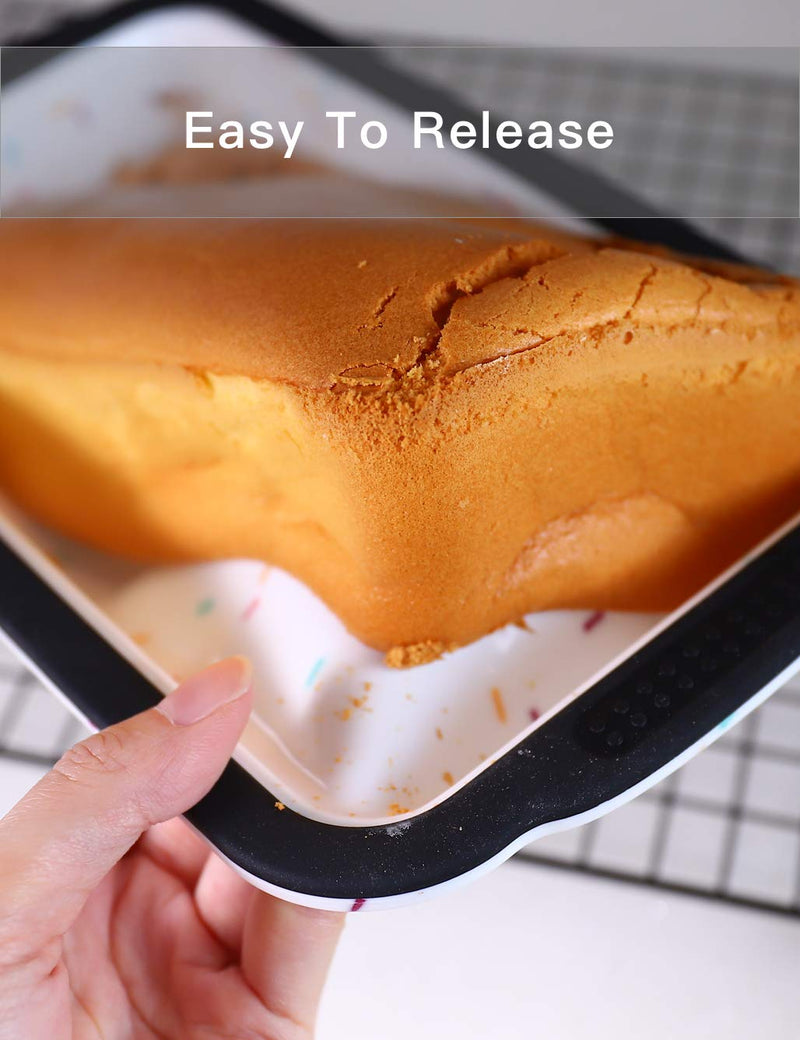 1.5 Pound Silicone Loaf Pan with Reinforced Steel Frame Inside,Non-stick Loaf Mould for Homemade Baking Cakes and Bread,BPA Free,Dishwasher,Oven and Microwave safer,Aichoof(1-PCS) 1-PCS, 1.5LB