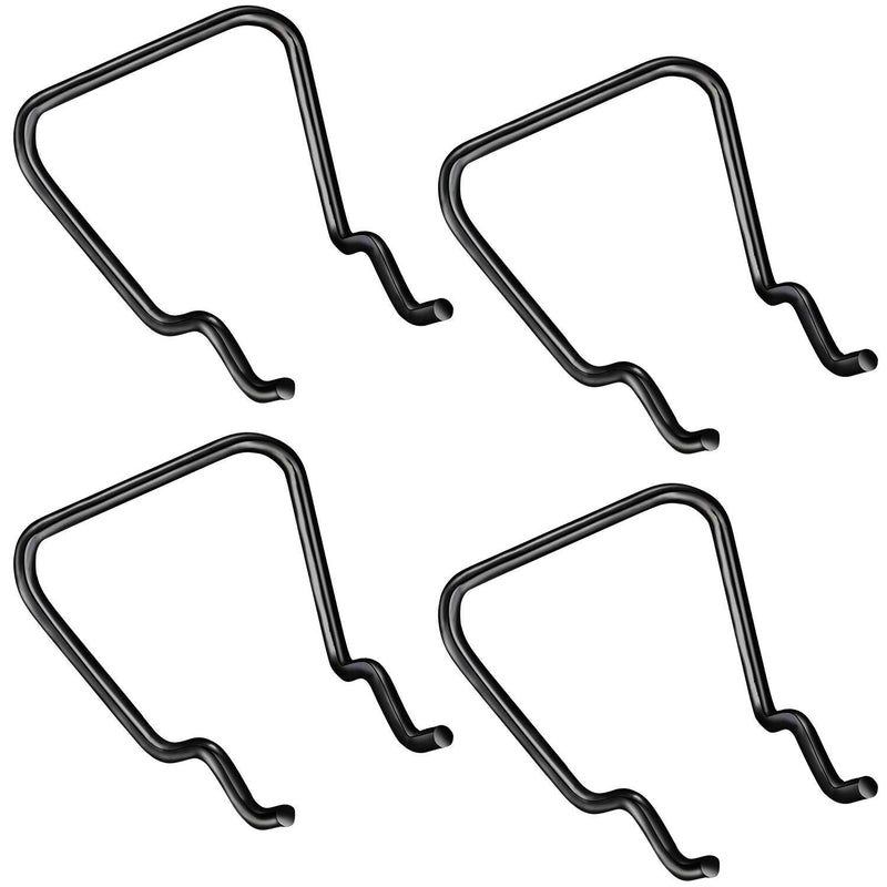 30 Pieces Pegboard Plier Holders, Black Double Loop Stainless Steel Pegboard Hooks Accessories Shelving Display Hooks for Shop Store Supermarket