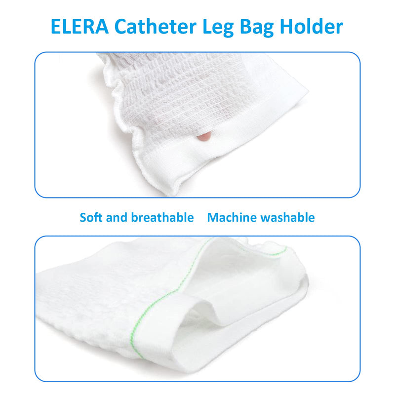 2PCs Urine Bag Holder Carer,Elera Comfortable Foley Leg Bag Sleeves Urinary Incontinence Supplies (Medium) Medium (Pack of 2)