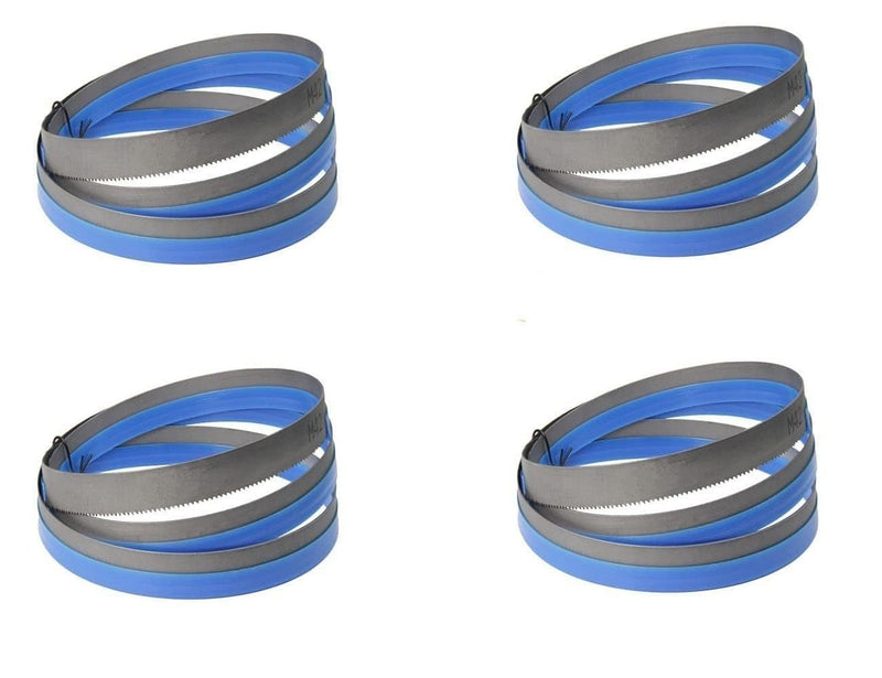 Set of 4 saw blades, band saw band, band saw blade, 1425 x 6.35 x 0.35 mm x 6ZPZ band saw blades, wood band saw blade