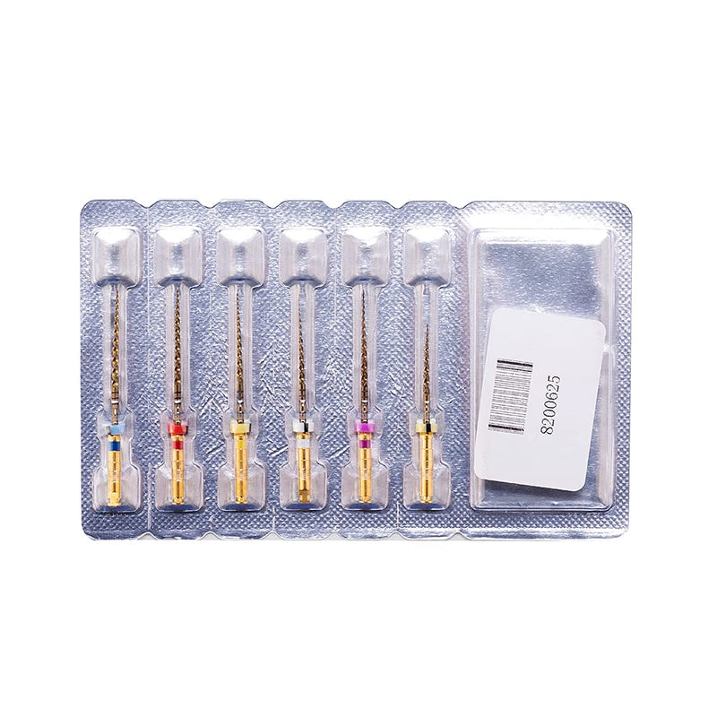 SNAWOP Dentel Endo Files X-Pro Gold Taper Controlled Memory Niti Rotary Engine Files for Endodontic Root Canal Treatmet (Assorted 21MM) Assorted 21MM