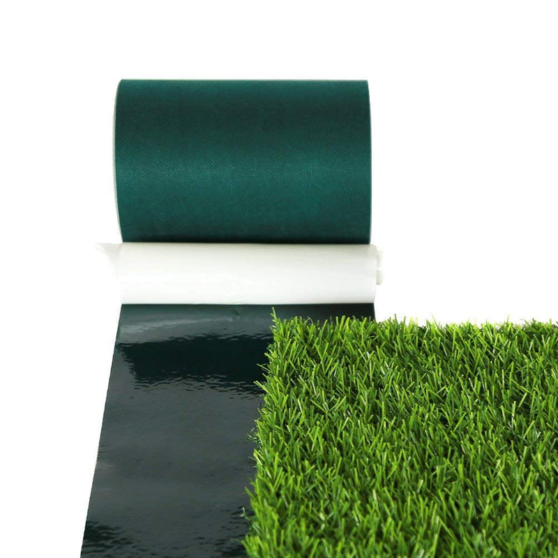 SunVilla Premium Artificial Grass Green Joining Fixing Tape Self Adhesive Lawn Carpet Seaming Tape (6 in x 16' (15cm x 5m)) 6 in x 16' (15cm x 5m)