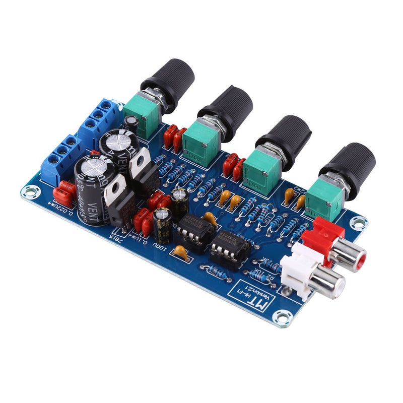 Digital Amplifier Board, HiFi OP-AMP Audio Amplifier Board NE5532 Preamplifier Volume Tone Control Assembled Board