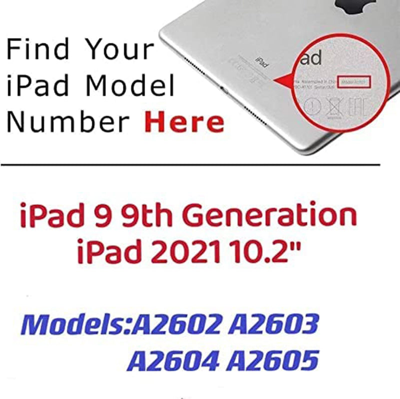 for iPad 9 9th Gen Screen Replacement Digitizer 2021 10.2",T Phael for 9th Generation A2602 A2603 A2604 A2605 Without Home Button, Video Tips, Full Repair Kit (White) White